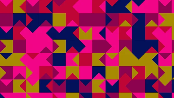 Red Pink Blue Geometric Pattern Seamless Wallpaper Fabric Tile Tablecloth — Stockfoto