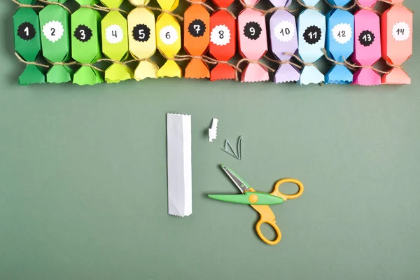 Κάν Μόνος Σου Προφυλακτικά Ημερολόγια Κατασκευασμένα Από Χρωματιστό Χαρτί Σχήμα — Φωτογραφία Αρχείου