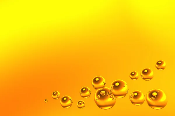 Altın bir bubbles — Stok fotoğraf