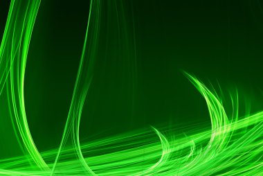 soyut yeşil dalgalar