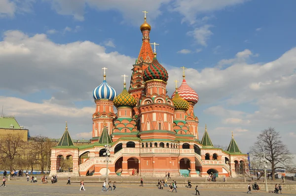 Catedral de São Basílio, Praça Vermelha, Moscovo Rússia . — Fotografia de Stock