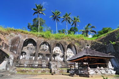 gunung kawi Tapınağı Ubud, Endonezya bali mağaralarda