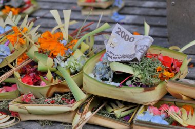 hindu günlük sunan, bali, Endonezya