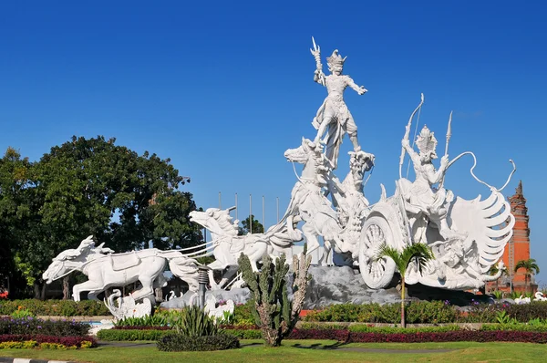 Patung satria gatotkaca 雕像在巴厘岛 图库图片