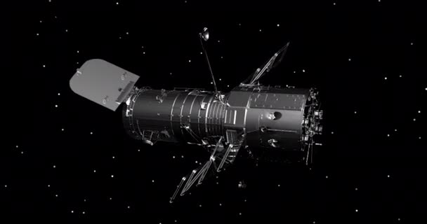 Διαστημικό Τηλεσκόπιο Hubble Κάνει Παρατηρήσεις Στο Διάστημα — Αρχείο Βίντεο