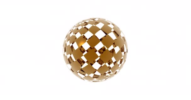 Rotatet Puzzle Ball Rotates — Stock Video