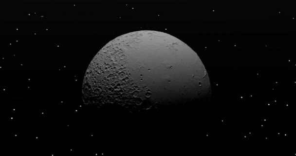 Luna Pianeti Galleggiano Nello Spazio — Video Stock