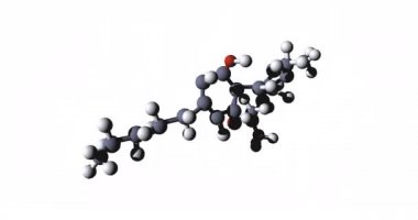 Kanabilerdeki THC moleküler modeli