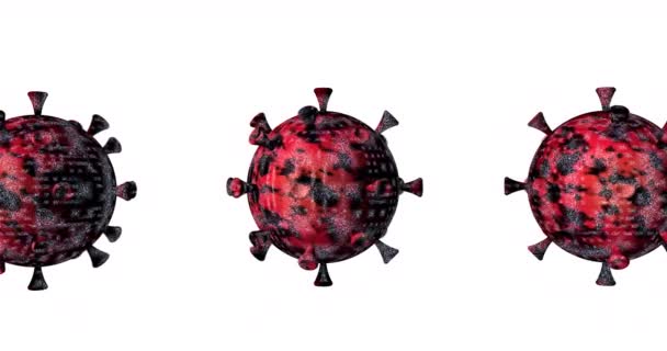 Virus Cuerpo Superficie Celular — Vídeos de Stock