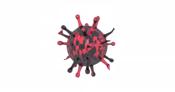 Virus Dalam Tubuh Pada Permukaan Sel — Stok Video