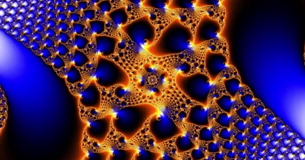 Video Colorful Appleman Fractals — Stok video