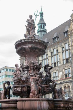 great fountain in Wuppertal on the marketplace