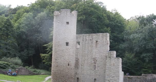 Burgruine Hardenstein Witten — Stockvideo