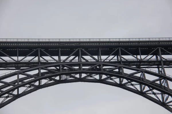 Die Hohe Stählerne Müngstener Eisenbahnbrücke Solingen Als Weltkulturerbe — Stockfoto