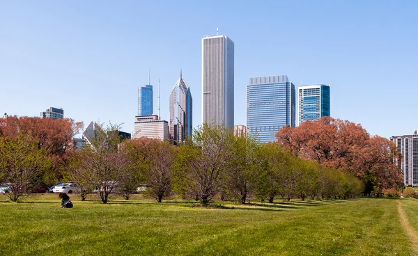 Vista del centro de Aon, chicago — Foto de Stock