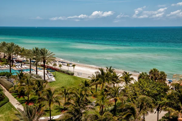 Landscape of Sunny Isles Beach, is a city located in Miami County, Florida, USA — Stock Photo, Image