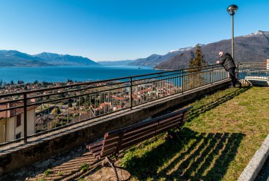 Lake maggiore görünümünden veddo