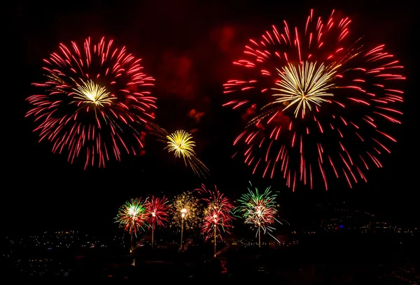 Multiple fireworks — Stock Photo, Image