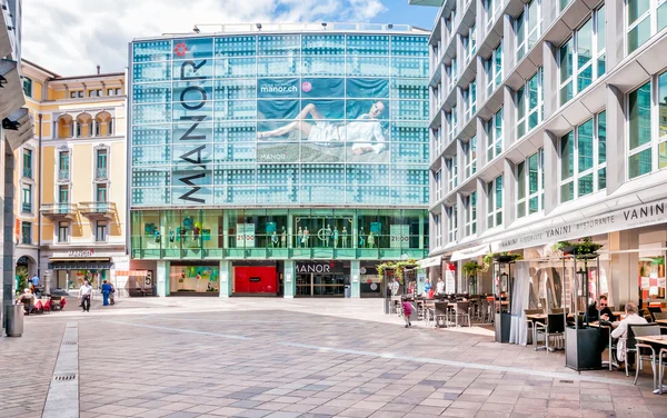 Manor Centro comercial en Lugano — Foto de Stock