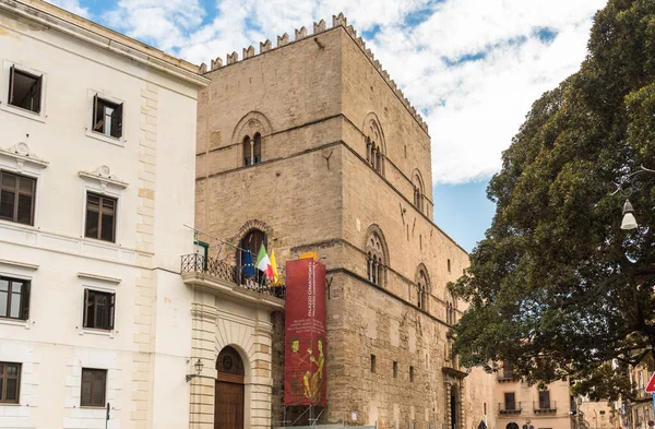 Palermo Sicilia Italia Octubre 2017 Vista Del Palacio Chiaramonte Steri — Foto de Stock
