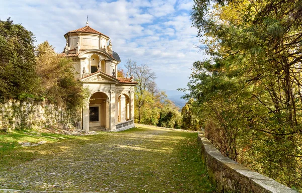 Rosenkransen Sätt Med Kapellen Det Heliga Berget Varese Lombardiet Italien — Stockfoto