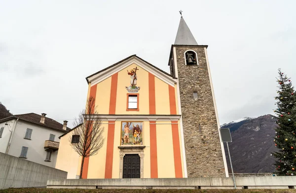 Catholic Church Saints Rocco Sebastiano Gorduno District Bellinzona Canton Ticino — Foto Stock