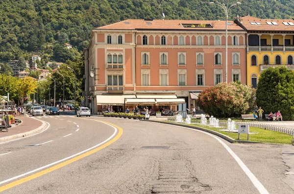 Como Lombardía Italia Julio 2016 Carretera Principal Del Centro Histórico — Foto de Stock