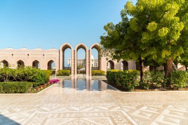 Muscat, Umman, Orta Doğu 'daki Sultan Qaboos Büyük Camii.