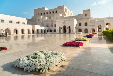 Muscat, Oman - February 11, 2020: View of Royal Opera House in Muscat, Sultanate of Oman