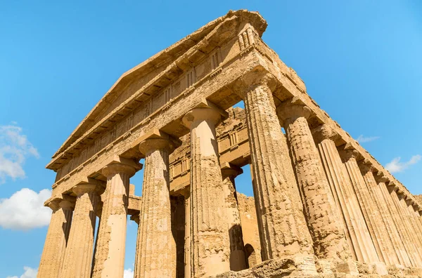 Храм Конкордія Розташована Парку Долини Храмів Агрідженто Сицилія Італія — стокове фото