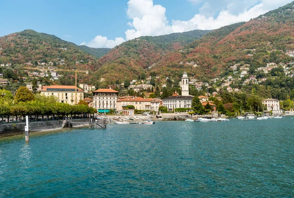 Vista Del Lago Cernobbio Popular Complejo Vacacional Orilla Del Lago — Foto de Stock