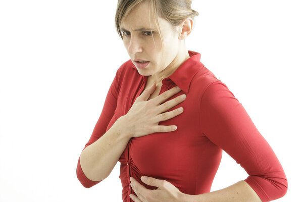 Woman's heart is ill