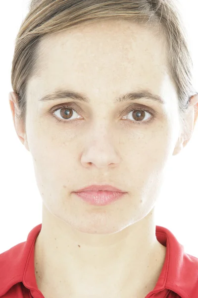 Woman in red — Stock Photo, Image