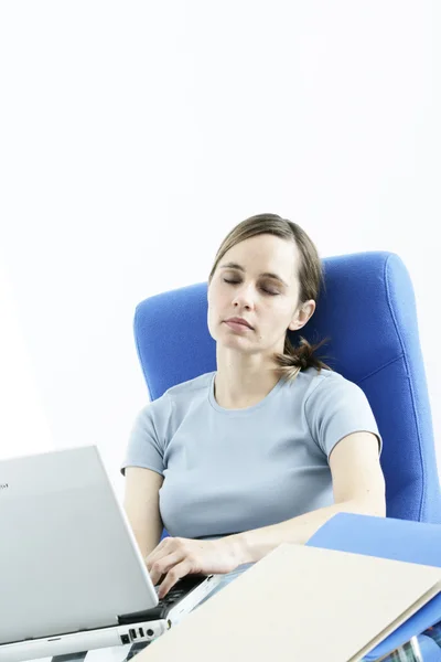 TIRED WOMAN — Stock Photo, Image