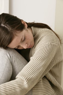 Yorgun kadın.