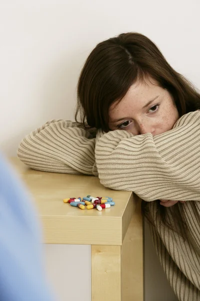 WEARY WOMAN — Stock Photo, Image