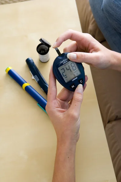 TEST FOR DIABETES — Stock Photo, Image