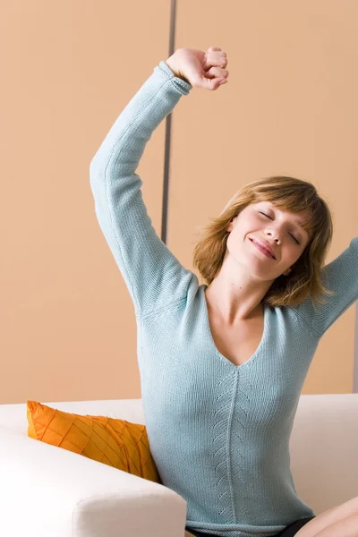 WOMAN STRETCHING — ストック写真