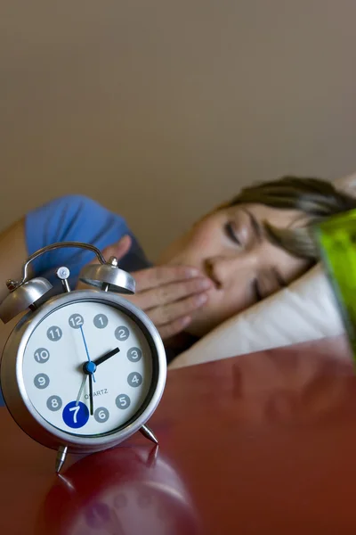 WOMAN WITH INSOMNIA — Stock Photo, Image