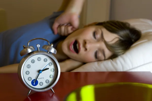 WOMAN WAKING UP — Stock Photo, Image