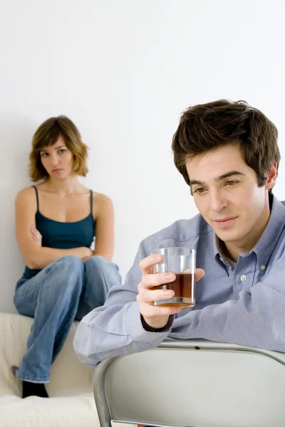 MAN DRINKING — Stock Photo, Image