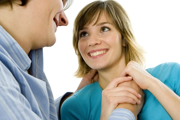 COUPLE IN THEIR 20S, INSIDE — Stock Photo, Image