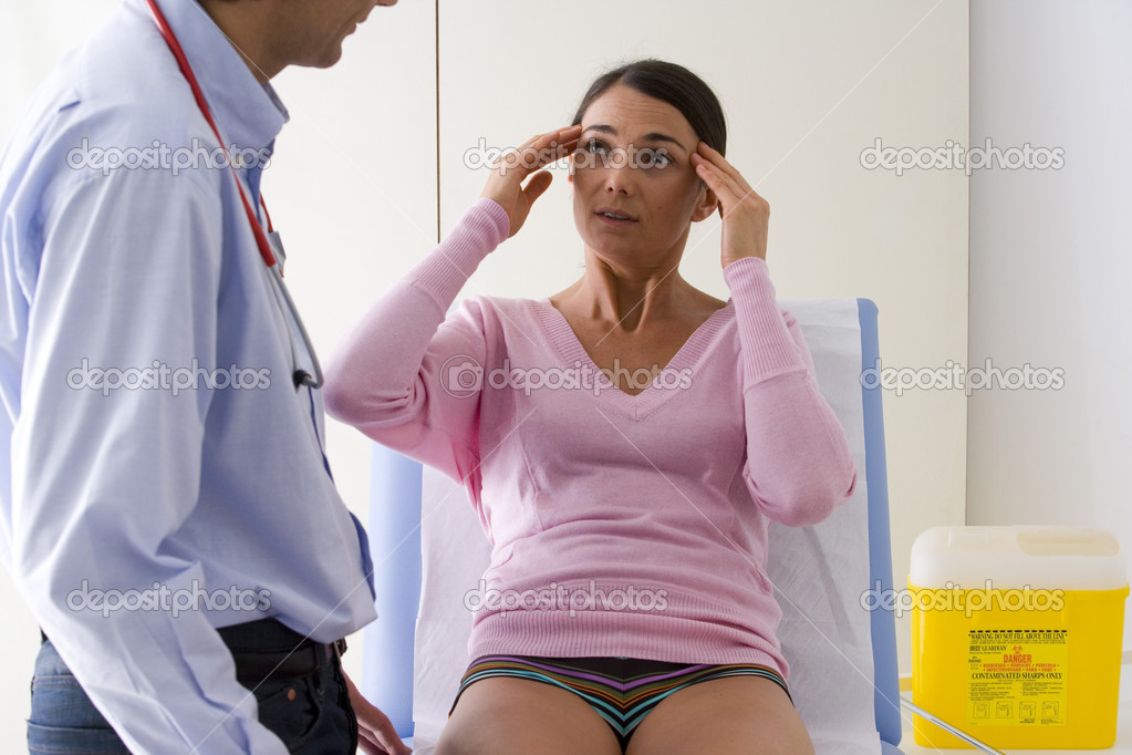 CONSULTATION, WOMAN IN PAIN