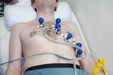 Man at medical testing