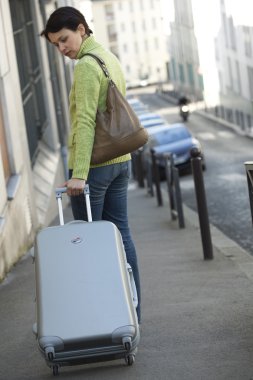 kadın açık havada