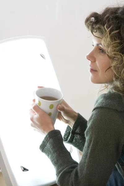 Lichttherapie für Frauen — Stockfoto