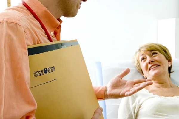 Seniorenberatung, Dialog — Stockfoto