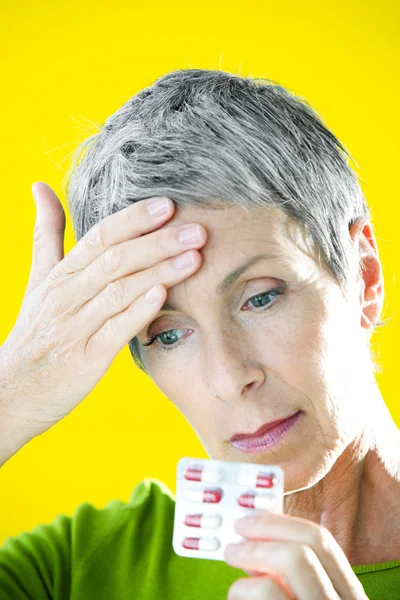 PAIN TREATMENT, ELDERLY PERSON — Stock Photo, Image