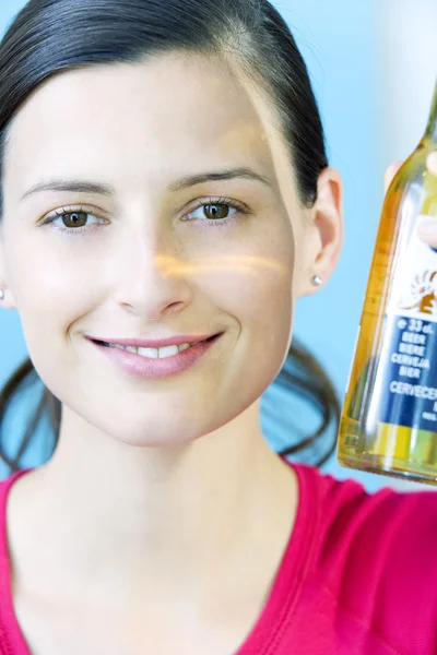 WOMAN DRINKING — Stock Photo, Image