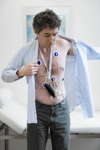 Man at medical testing — Stock Photo, Image